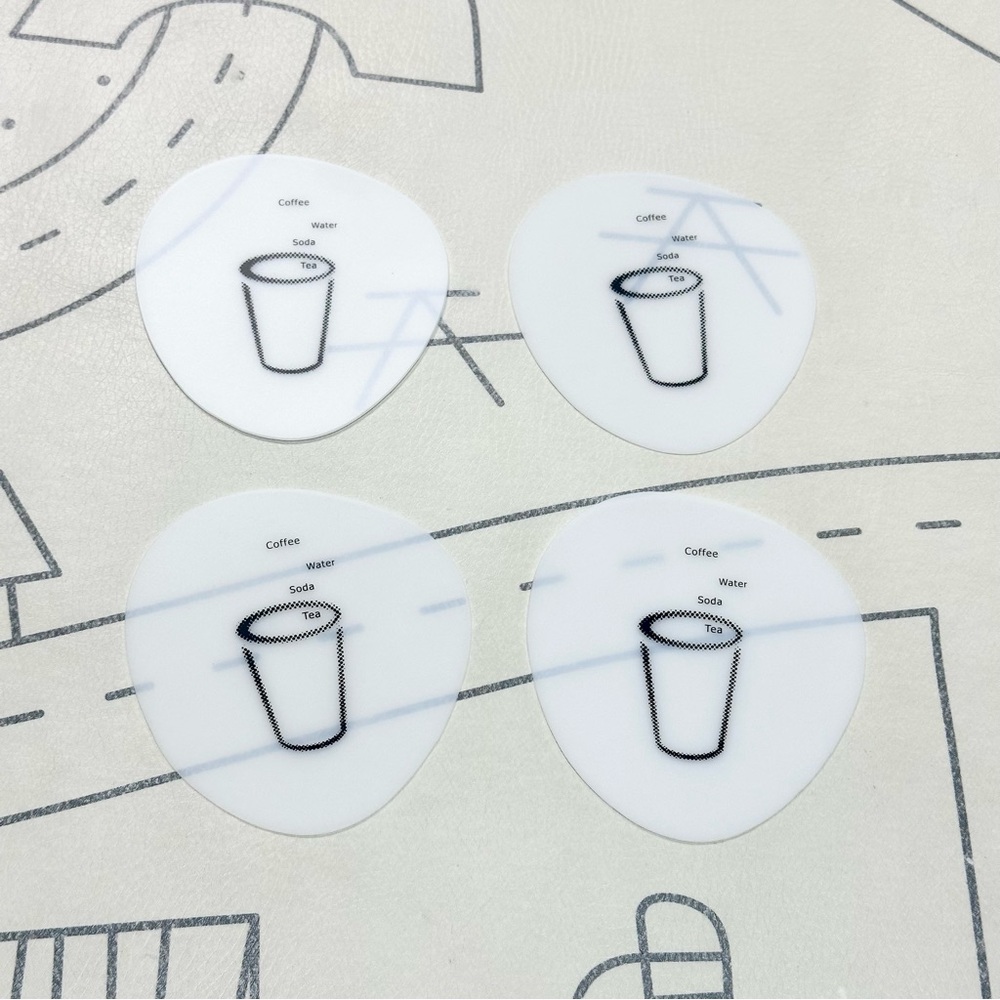 CB2 Cup Coasters - Set of 4 - Picture 3 of 3